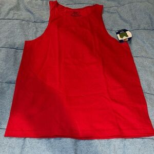 New NWT fruit of the loom red mens small tank top